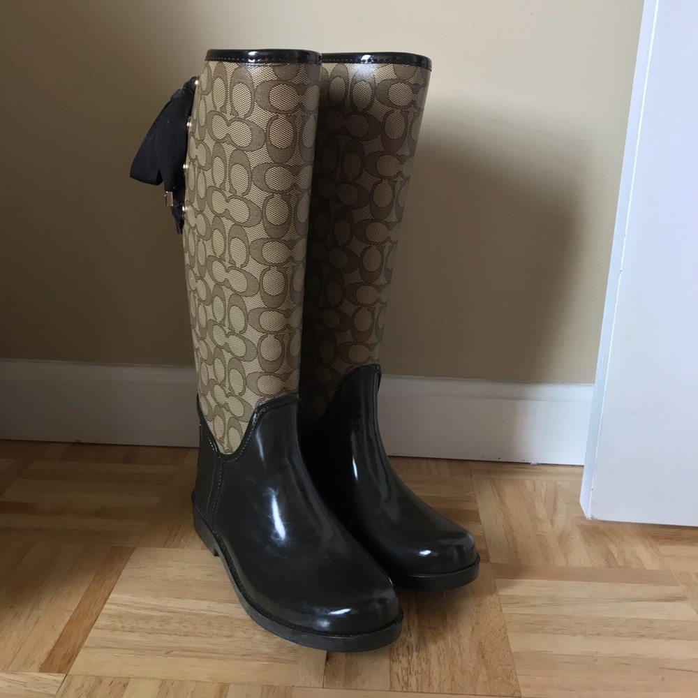 Authentic Coach Rain Boots
